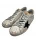 GOLDEN GOOSE（ゴールデングース）の古着「ヴィンテージ加工スニーカー」｜ホワイト×ブラック