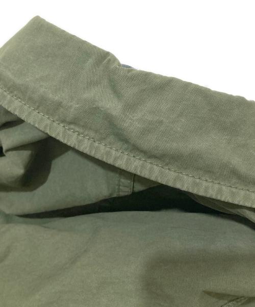 STONE ISLAND（ストーンアイランド）STONE ISLAND (ストーンアイランド) OLD EFFECT CANVAS OVERSHIRT カーキ サイズ:Sの古着・服飾アイテム