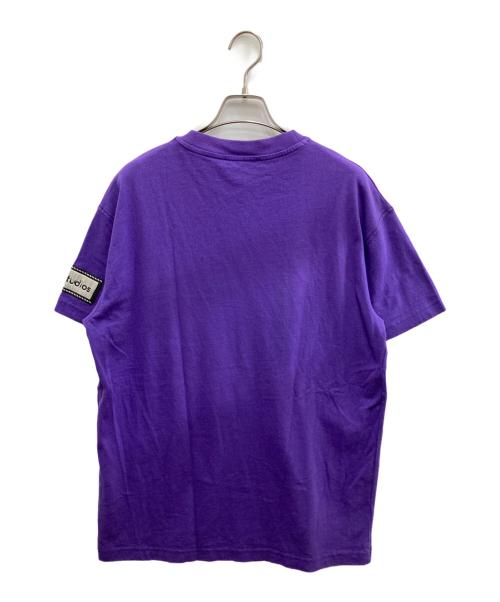 Acne studios（アクネ ストゥディオス）ACNE STUDIOS (アクネ ストゥディオス) Logo-label T-shirts パープル サイズ:Ｍの古着・服飾アイテム