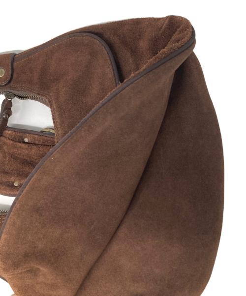 DOLCE & GABBANA（ドルチェ＆ガッバーナ）DOLCE & GABBANA (ドルチェ＆ガッバーナ) スエードワンショルダーバッグ ブラウンの古着・服飾アイテム