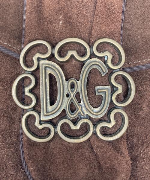 DOLCE & GABBANA（ドルチェ＆ガッバーナ）DOLCE & GABBANA (ドルチェ＆ガッバーナ) スエードワンショルダーバッグ ブラウンの古着・服飾アイテム