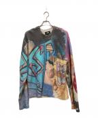 stussy×goldieステューシー×）の古着「総柄セーター」｜マルチカラー