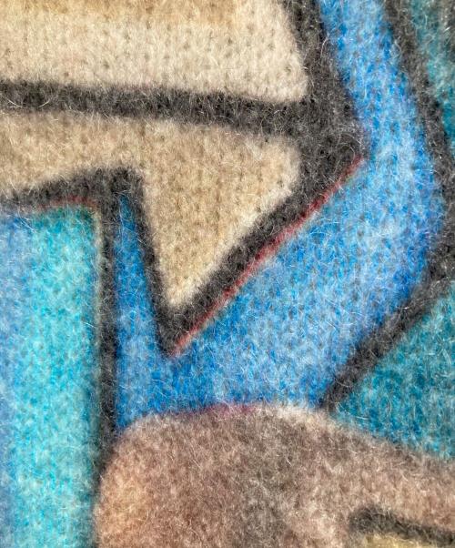 stussy（ステューシー）stussy (ステューシー) goldie 総柄セーター マルチカラー サイズ:Lの古着・服飾アイテム