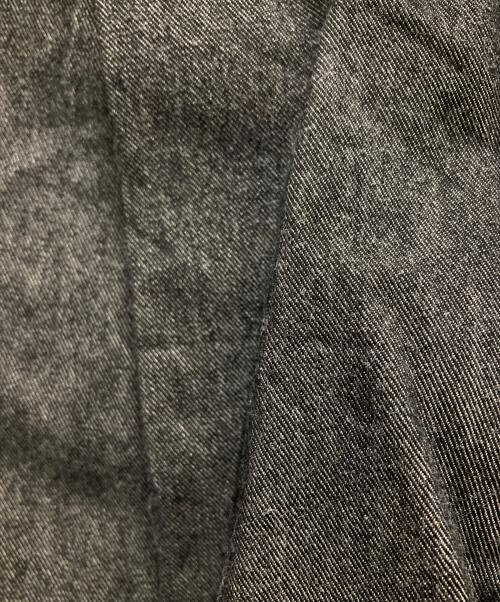 THE RERACS（ザ リラクス）THE RERACS (ザ リラクス) 24SS KUURA DENIM THE WIDE DENIM ブラック サイズ:36の古着・服飾アイテム