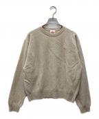 DANTONダントン）の古着「ラムズウール クルーネックプルオーバー ロングスリーブ」｜アイボリー