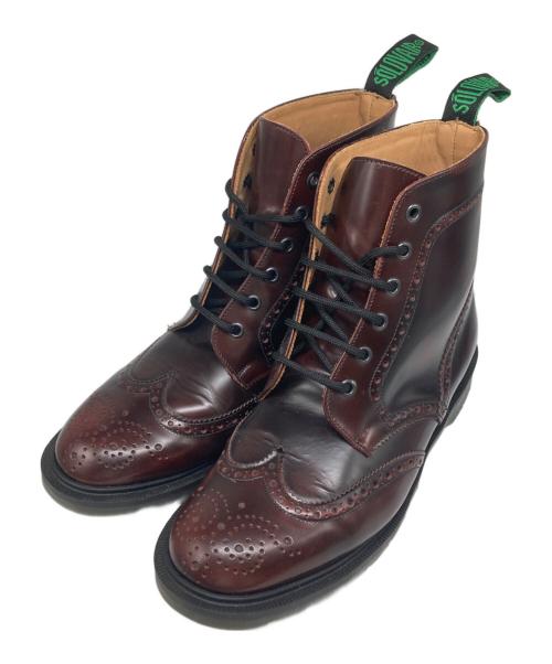 SOLOVAIR（ソロヴェアー）solovair (ソロヴェアー) ウィングチップブーツ ブラウン サイズ:7の古着・服飾アイテム