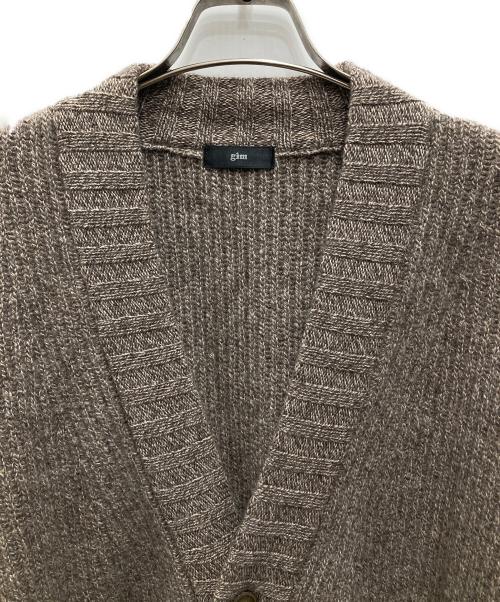 gim（ジム）gim (ジム) カシミヤオーバーサイズカーディガン ベージュ サイズ:Lの古着・服飾アイテム