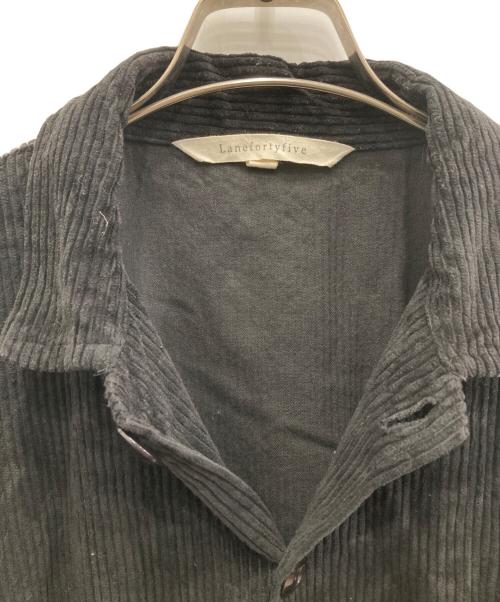 lanefortyfive（レーンフォーティーファイブ）lanefortyfive (レーンフォーティーファイブ) コーデュロイシャツジャケット ブラック サイズ:40の古着・服飾アイテム