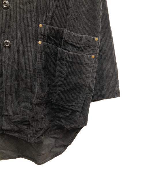 lanefortyfive（レーンフォーティーファイブ）lanefortyfive (レーンフォーティーファイブ) コーデュロイシャツジャケット ブラック サイズ:40の古着・服飾アイテム