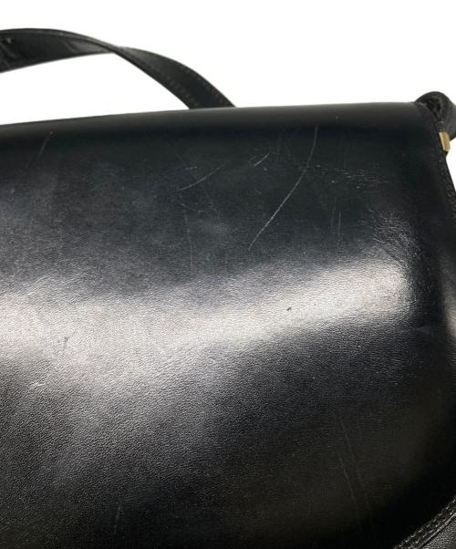 BALLY（バリー）BALLY (バリー) レザーショルダーバッグ ブラックの古着・服飾アイテム