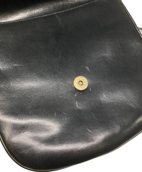 BALLY（バリー）BALLY (バリー) レザーショルダーバッグ ブラックの古着・服飾アイテム