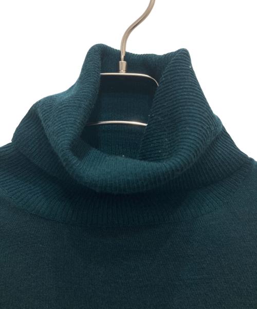 sacai（サカイ）sacai (サカイ) ZIP タートルネックニット グリーン×ブルー サイズ:1の古着・服飾アイテム