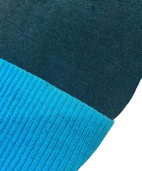 sacai（サカイ）sacai (サカイ) ZIP タートルネックニット グリーン×ブルー サイズ:1の古着・服飾アイテム