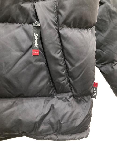 Schott（ショット）Schott (ショット) NYLON HYBRID DOWN JACKET ブラック サイズ:XLの古着・服飾アイテム