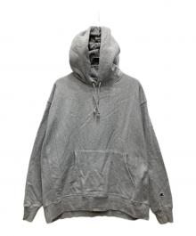 Champion REVERSE WEAVE（チャンピオン リバース ウィーブ）の古着「プルオーバーパーカー」｜グレー