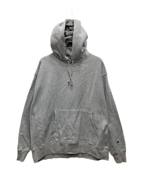 Champion REVERSE WEAVE（チャンピオン リバース ウィーブ）Champion REVERSE WEAVE (チャンピオン リバース ウィーブ) プルオーバーパーカー グレー サイズ:2X-LARGEの古着・服飾アイテム