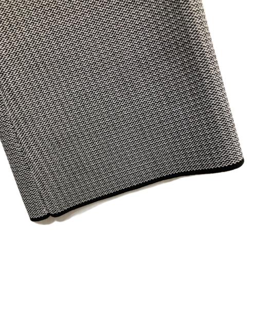 UNITED ARROWS（ユナイテッドアローズ）UNITED ARROWS (ユナイテッドアローズ) 千鳥格子柄フリルペプラムジャケット ホワイト×ブラック サイズ:表記なしの古着・服飾アイテム