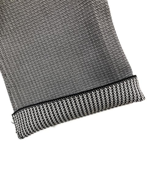 UNITED ARROWS（ユナイテッドアローズ）UNITED ARROWS (ユナイテッドアローズ) 千鳥格子柄フリルペプラムジャケット ホワイト×ブラック サイズ:表記なしの古着・服飾アイテム