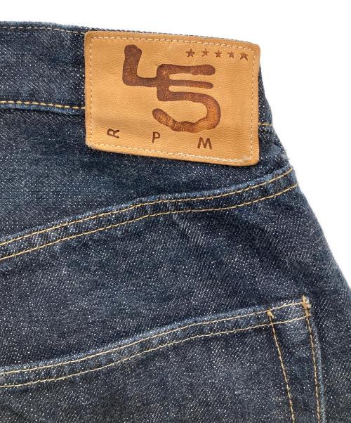 45rpm（45アールピーエム）45rpm (45アールピーエム) 再び6.5空比古比女(濃)デニムパンツ インディゴ サイズ:34の古着・服飾アイテム