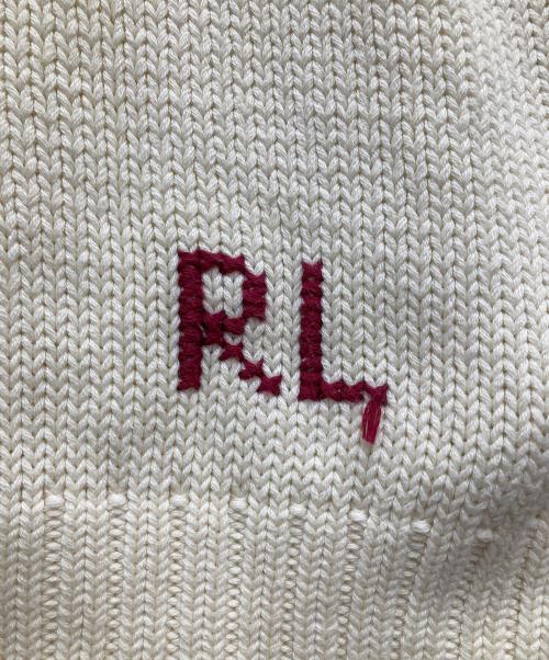 POLO RALPH LAUREN（ポロ・ラルフローレン）POLO RALPH LAUREN (ポロ・ラルフローレン) ポロベア刺繍セーター アイボリー サイズ:170/96Aの古着・服飾アイテム