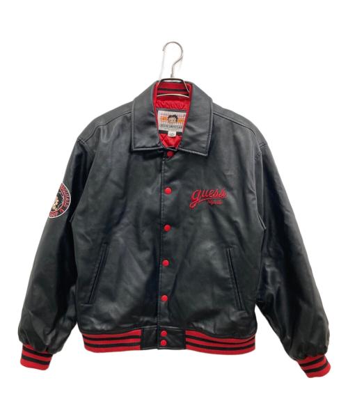 GUESS（ゲス）GUESS (ゲス) BETTY BOOP (ベティー・ブープ) GO BETTY BOOP UNISEX PU JACK ブラック サイズ:Lの古着・服飾アイテム