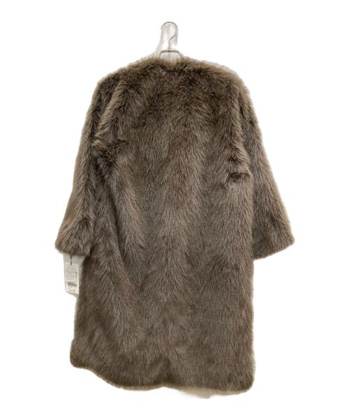 heliopole（エリオポール）heliopole (エリオポール) ECO FUR LONG COAT/エコ ファー ロング コート ブラウン サイズ:36 未使用品の古着・服飾アイテム