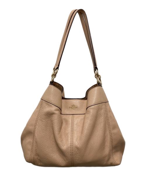 COACH（コーチ）COACH (コーチ) ハンドバッグ ベージュの古着・服飾アイテム