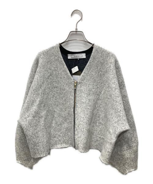 Room no.8（ルームエイト）Room no.8 (ルームエイト) FULLING ALPAKA ZIP COAT/フーリング アルパカ ジップ コート グレー サイズ:F 未使用品の古着・服飾アイテム