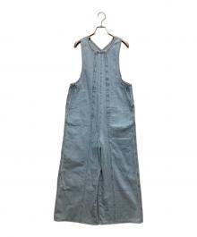 CURRENTAGE（カレンテージ）の古着「デニムオーバーオール」｜ブルー