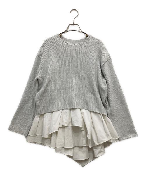 CADUNE（カデュネ）CADUNE (カデュネ) スプリングフレアニットセット ホワイト サイズ:38の古着・服飾アイテム