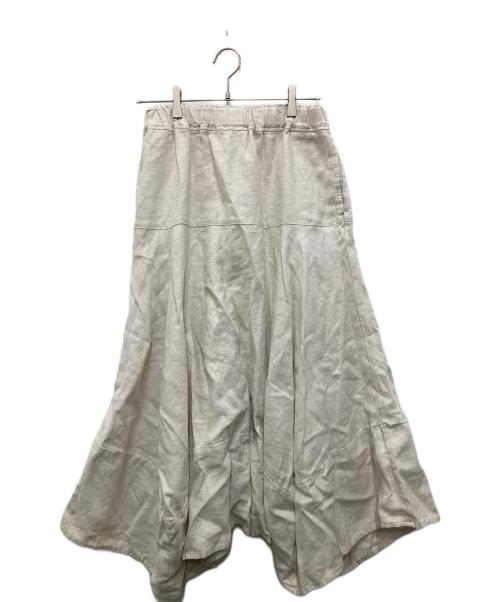 tumugu（ツムグ）tumugu (ツムグ) 起毛リネンスカート アイボリー サイズ:Freeの古着・服飾アイテム