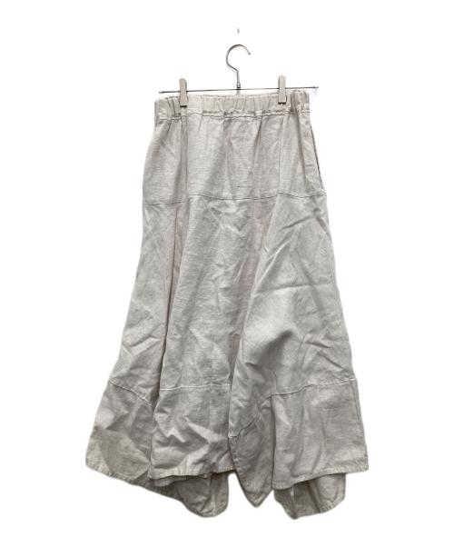 tumugu（ツムグ）tumugu (ツムグ) 起毛リネンスカート アイボリー サイズ:Freeの古着・服飾アイテム