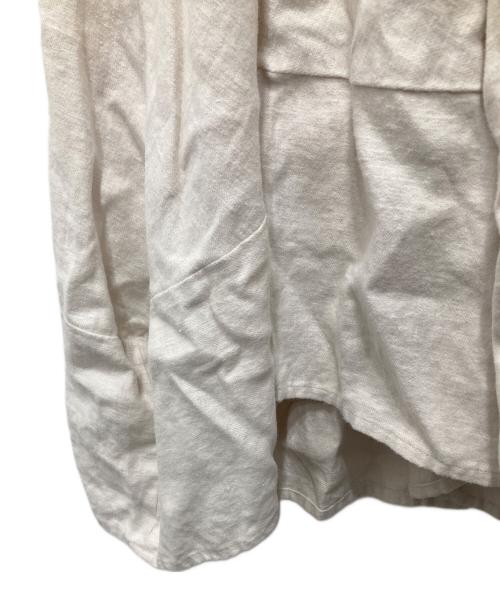 tumugu（ツムグ）tumugu (ツムグ) 起毛リネンスカート アイボリー サイズ:Freeの古着・服飾アイテム