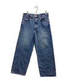 NEEDBY heritage（ニードバイヘリテージ）の古着「ワイドテーパードデニムパンツ」｜インディゴ