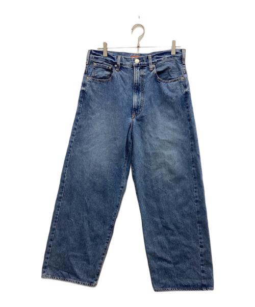 NEEDBY heritage（ニードバイヘリテージ）NEEDBY heritage (ニードバイヘリテージ) ワイドテーパードデニムパンツ インディゴ サイズ:30の古着・服飾アイテム