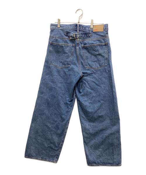 NEEDBY heritage（ニードバイヘリテージ）NEEDBY heritage (ニードバイヘリテージ) ワイドテーパードデニムパンツ インディゴ サイズ:30の古着・服飾アイテム