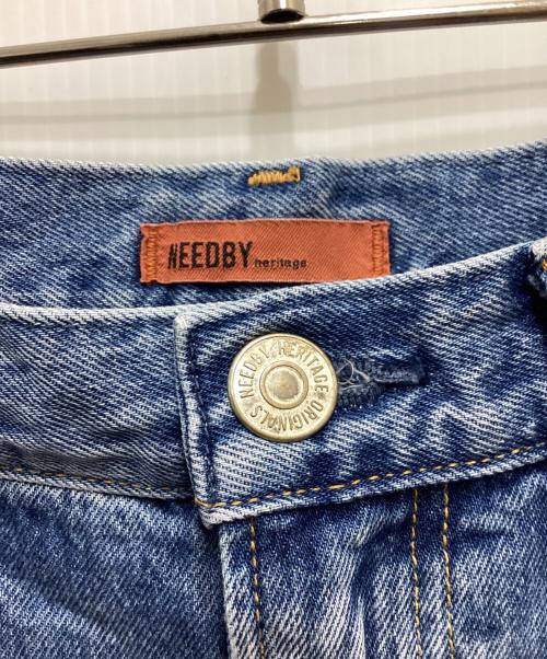 NEEDBY heritage（ニードバイヘリテージ）NEEDBY heritage (ニードバイヘリテージ) ワイドテーパードデニムパンツ インディゴ サイズ:30の古着・服飾アイテム