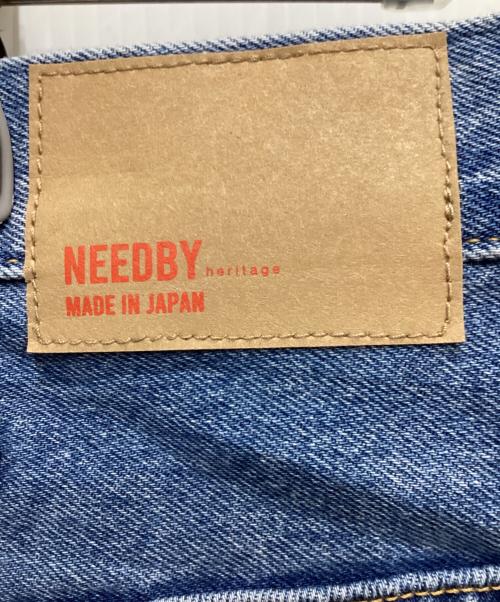 NEEDBY heritage（ニードバイヘリテージ）NEEDBY heritage (ニードバイヘリテージ) ワイドテーパードデニムパンツ インディゴ サイズ:30の古着・服飾アイテム