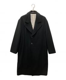 MB ULTIMATE FABRIC（エムビーアルティメットファブリック）の古着「ウールカシミヤ クラシックチェスターコート」｜ブラック
