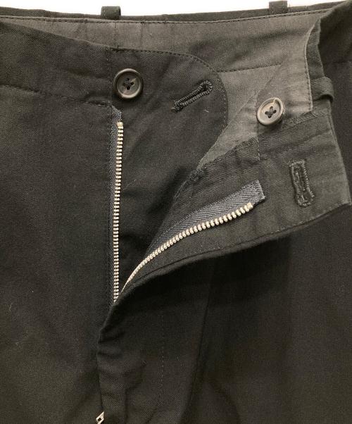 Yohji Yamamoto pour homme（ヨウジヤマモト プールオム）Yohji Yamamoto pour homme (ヨウジヤマモト プールオム) ウーコットンスラックス ブラック サイズ:2の古着・服飾アイテム