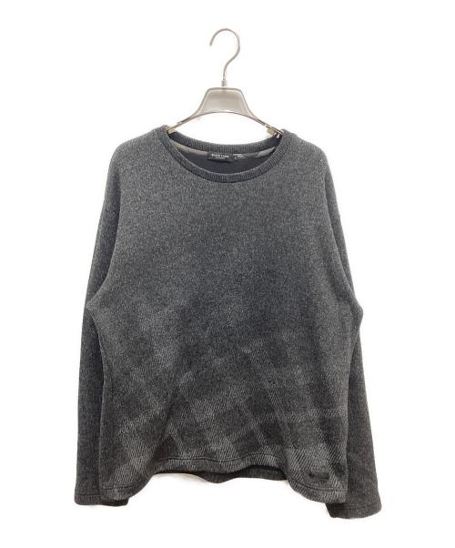 BLACK LABEL CRESTBRIDGE（ブラックレーベル クレストブリッジ）BLACK LABEL CRESTBRIDGE (ブラックレーベル クレストブリッジ) クルーネックニット グレー サイズ:3XLの古着・服飾アイテム