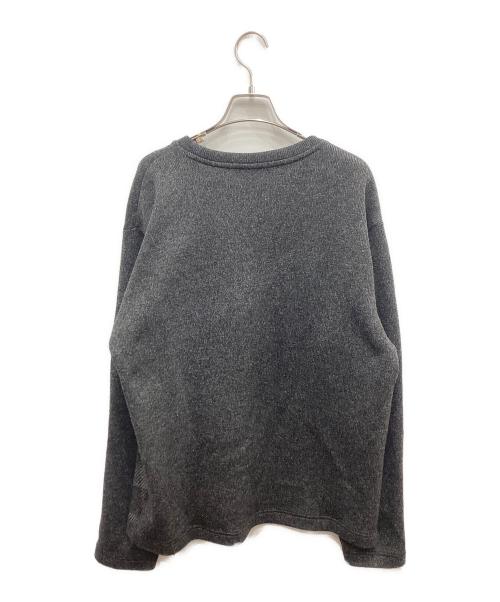 BLACK LABEL CRESTBRIDGE（ブラックレーベル クレストブリッジ）BLACK LABEL CRESTBRIDGE (ブラックレーベル クレストブリッジ) クルーネックニット グレー サイズ:3XLの古着・服飾アイテム