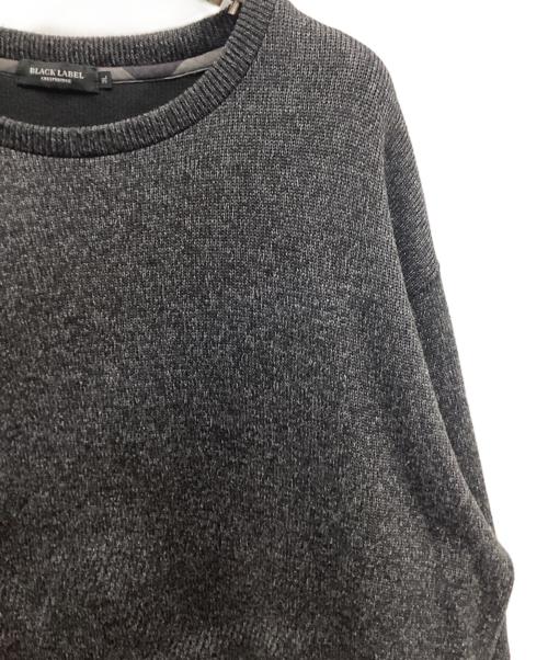 BLACK LABEL CRESTBRIDGE（ブラックレーベル クレストブリッジ）BLACK LABEL CRESTBRIDGE (ブラックレーベル クレストブリッジ) クルーネックニット グレー サイズ:3XLの古着・服飾アイテム