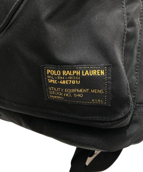 POLO RALPH LAUREN（ポロ・ラルフローレン）POLO RALPH LAUREN (ポロ・ラルフローレン) Utility USRL Backpack/ユーティリティUSRL バックパック ブラックの古着・服飾アイテム