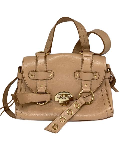 SEE BY CHLOE（シーバイクロエ）SEE BY CHLOE (シーバイクロエ) ALLEN サッチェルバッグ ベージュの古着・服飾アイテム