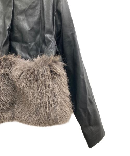 AMLILE（アメイル）AMLILE (アメイル) フェイクレザージャケット ブラック サイズ:Freeの古着・服飾アイテム