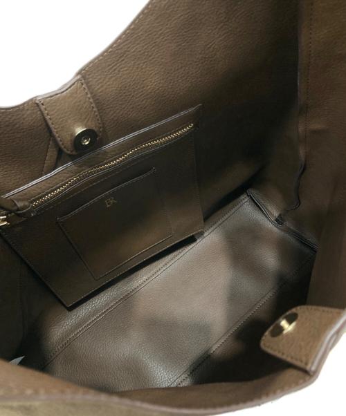 BANANA REPUBLIC（バナナリパブリック）BANANA REPUBLIC (バナナリパブリック) ヴィーガンレザートートバッグ ブラウンの古着・服飾アイテム