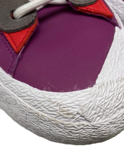 NIKE（ナイキ）NIKE (ナイキ) sacai (サカイ) KAWS (カウズ) Blazer Low/ブレーザー ロー パープル サイズ:28.5の古着・服飾アイテム