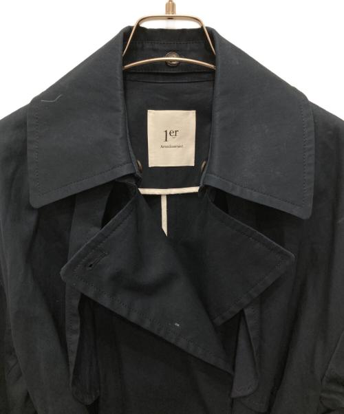 1er Arrondissement（プルミエ アロンディスモン）1er Arrondissement (プルミエ アロンディスモン) タイプライタートレンチコート ネイビー サイズ:36の古着・服飾アイテム