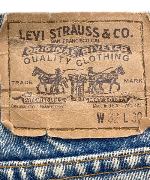 LEVI'S（リーバイス）LEVI'S (リーバイス) 90'sケミカルウォッシュデニムパンツ ブルー サイズ:81cm (W32)の古着・服飾アイテム